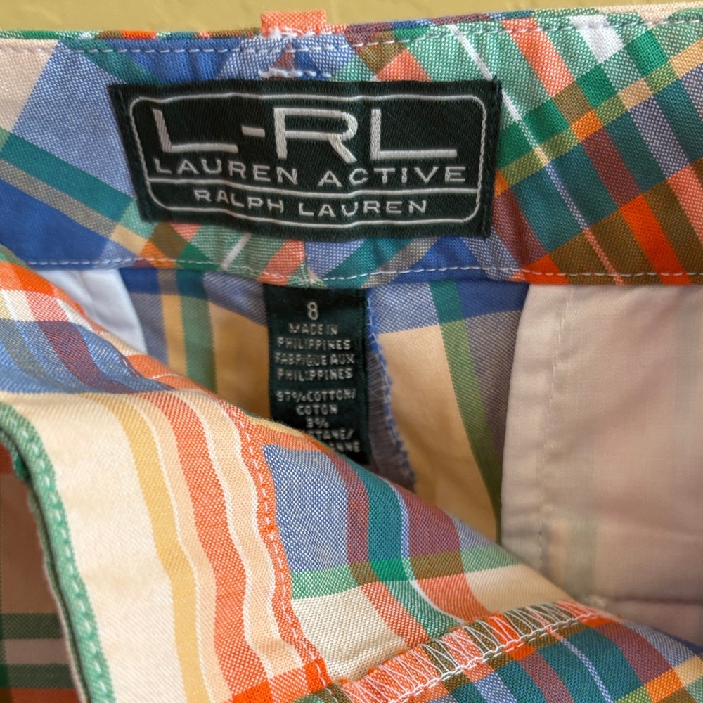 Lauren Ralph Lauren Multicolor Plaid Shorts.